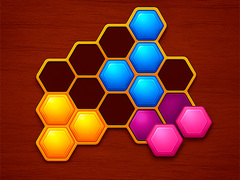խաղ Hexa Block: Honey Cells