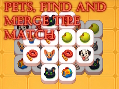 խաղ Pets, Find and Merge Tile Match