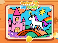 խաղ Color By Code: Rainbow Unicorn