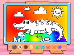 խաղ Coloring Book: Crocodile