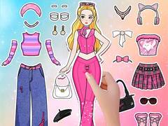 խաղ Paper Doll Diary: Dress Up DIY