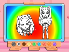 խաղ Coloring Book: Mira Kpop Demon Hunters