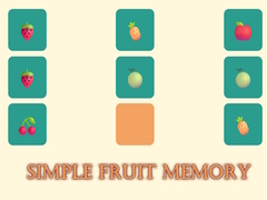 խաղ Simple Fruit Memory