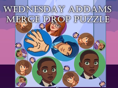 խաղ Wednesday Addams Merge Drop Puzzle