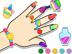 խաղ Coloring Book: Nail Art & Bracelet Diy