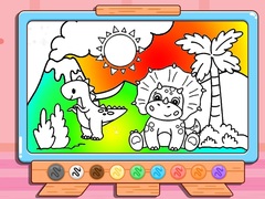 խաղ Coloring Book: Jurassic Dinosaurs