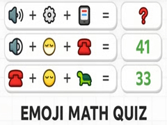 խաղ Emoji Math Quiz