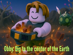 խաղ Obby: Dig to the center of the Earth