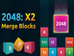 խաղ 2048:X2 Merge Blocks