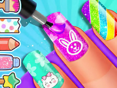 խաղ Coloring Book: Girls Nail Art Design