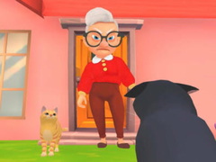 խաղ Cat and Granny 2