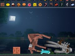 խաղ Feed all the Monsters in the Mineblock