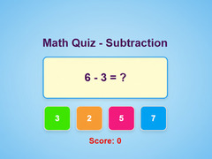 խաղ Math Quiz - Subtraction