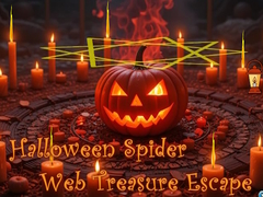 խաղ Halloween Spider Web Treasure Escape