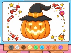 խաղ Coloring Book: Halloween Pumpkin