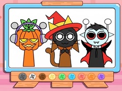 խաղ Coloring Book: Incredibox Sprunki Halloween