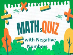 խաղ Maths Quiz with Negative Numbers
