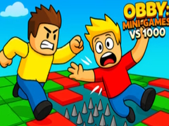 խաղ Obby: Mini-Games VS 1000