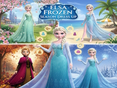 խաղ Elsa Frozen Season Dress Up