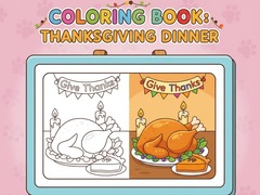 խաղ Coloring Book: Thanksgiving Dinner