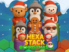 խաղ Hexa Stack Christmas
