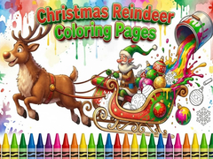 խաղ Christmas Reindeer Coloring Pages