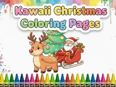 խաղ Kawaii Christmas Coloring Pages