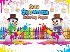 խաղ Cute Snowman Coloring Pages