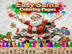 խաղ Easy Santa Coloring Pages