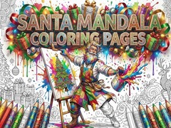 խաղ Santa Mandala Coloring Pages