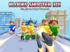 խաղ Blocks Shooter 3D! Run, Shoot, Merge Weapons!