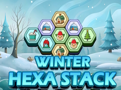 խաղ Winter Hexa Stack