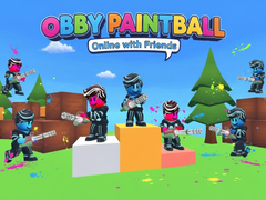 խաղ Obby Paintball: Online with Friends