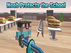 խաղ Noob Protects the School