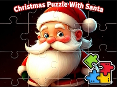 խաղ Christmas Puzzle With Santa