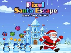 խաղ Pixel Santa Escape