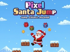 խաղ Pixel Santa Jump