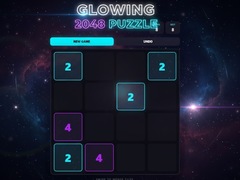 խաղ Glowing 2048 Puzzle