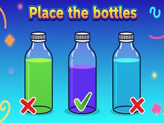 խաղ Place the bottles