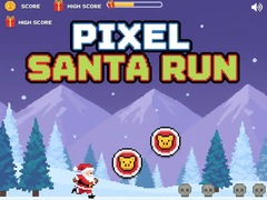խաղ Pixel Santa Run