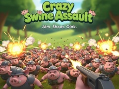խաղ Crazy Swine Assault
