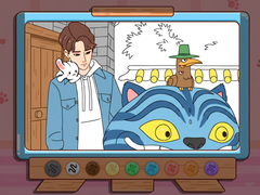խաղ Coloring Book: Kpop Jinu & Blue Tiger