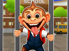 խաղ Jigsaw Puzzle: Monkey Student School Prank