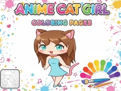 խաղ Anime Cat Girl Coloring Pages