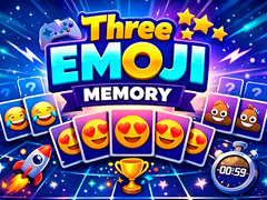 խաղ Three Emoji Memory