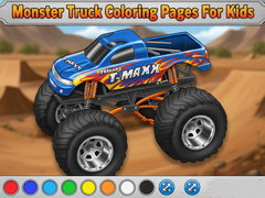 խաղ Monster Truck Coloring Pages For Kids