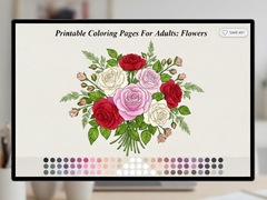 խաղ Printable Coloring Pages For Adults Flowers