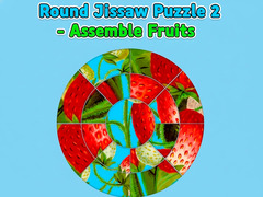 խաղ Round jigsaw Puzzle 2 - Assemble Fruits