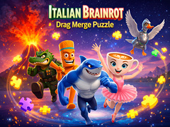 խաղ Italian Brainrot Drag Merge Puzzle