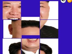 խաղ Kim Jong Un Tile Puzzle